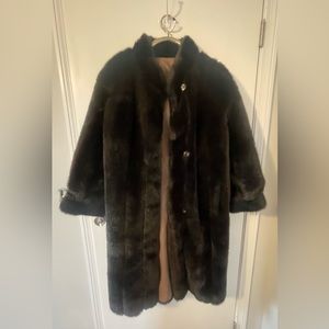 Vintage Faux Fur Long Coat
